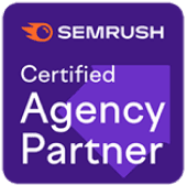 Badge semrush certified agency partner