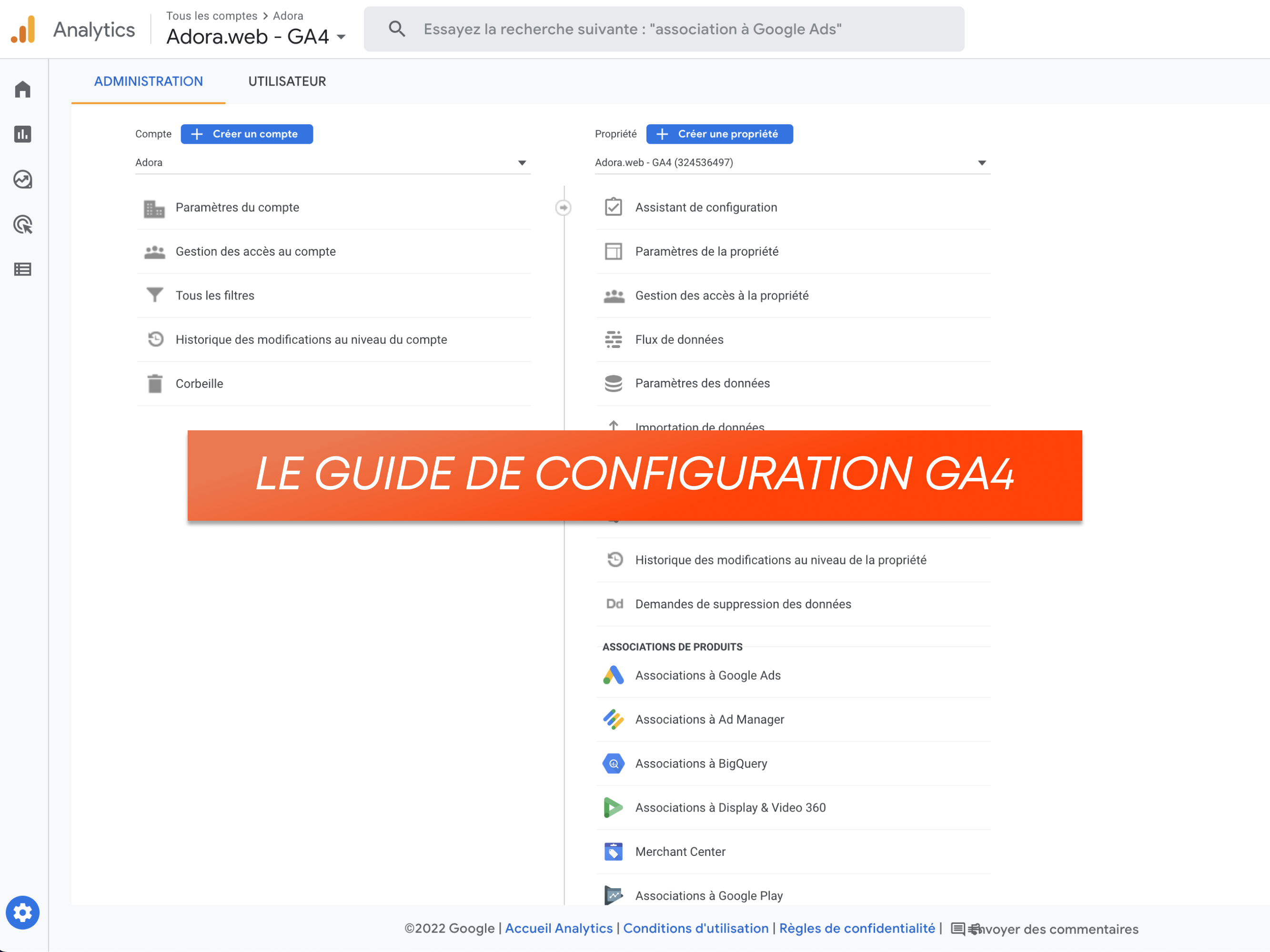 Guide configuration/création Google Analytics 4 (GA4) Luxembourg